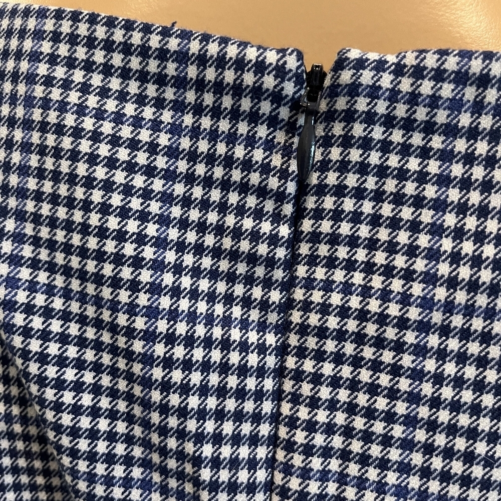 Trina Turk Amar Dress Navy & White Check Size 6    New With Tags - Picture 10 of 16